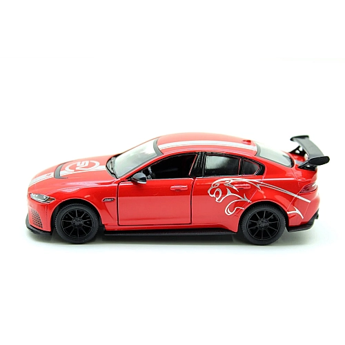 Металева машинка Kinsmart 1:38 Jaguar SV Project 8 Livery Edition KT5416WF, інерційна / Червоний