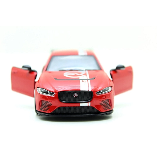 Металева машинка Kinsmart 1:38 Jaguar SV Project 8 Livery Edition KT5416WF, інерційна / Червоний