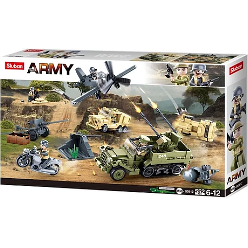 Конструктор Sluban Army M38-B0812 Военная битва, 552 деталей