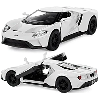 Машинка металева Kinsmart 1:38 2017 Ford GT інерційна, двері відчиняються KT5391W / Білий