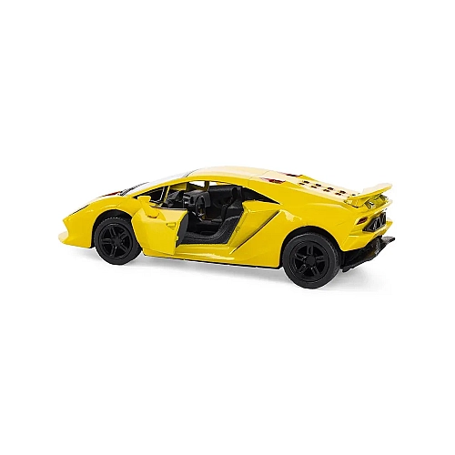 Машинка металева Kinsmart Lamborghini Sesto Elemento 1:38 (інерційна, жовтий) KT5359W