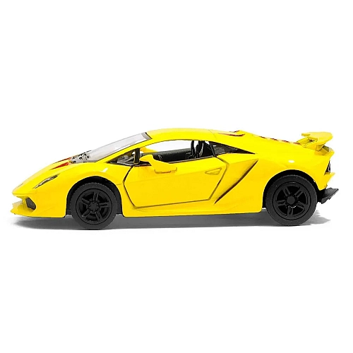 Машинка металева Kinsmart Lamborghini Sesto Elemento 1:38 (інерційна, жовтий) KT5359W