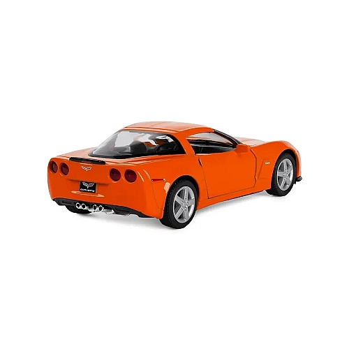 Машинка металева Kinsmart 1:36 Chevrolet Corvette Z06 інерційна, двері відчиняються KT5320W / Помаранчевий