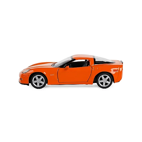 Машинка металева Kinsmart 1:36 Chevrolet Corvette Z06 інерційна, двері відчиняються KT5320W / Помаранчевий