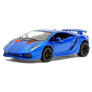 Машинка металева Kinsmart Lamborghini Sesto Elemento 1:38 (інерційна, синій) KT5359W