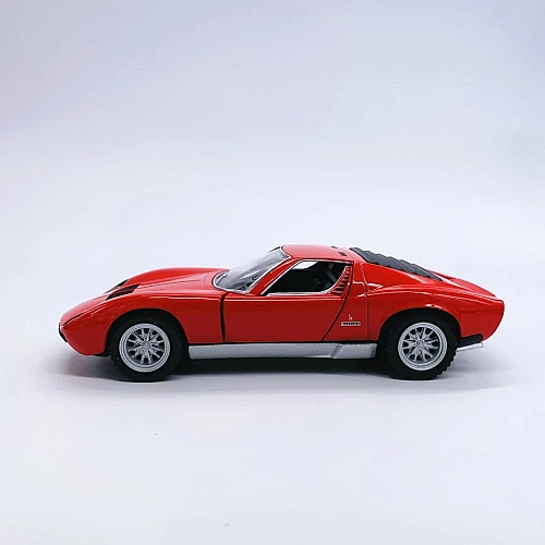 Машинка металева Kinsmart KT5390W 1:34 1971 Lamborghini Miura P400 SV інерційна, двері відчиняються / Червоний