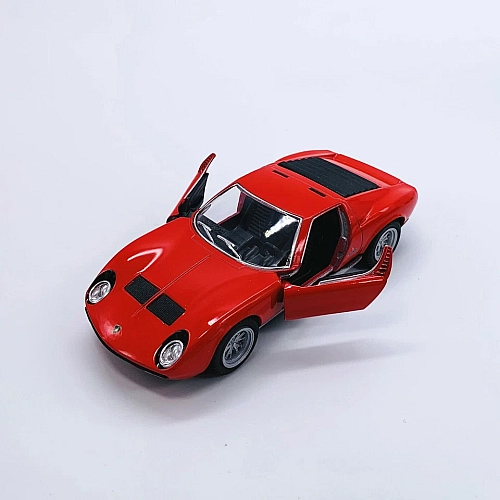 Машинка металева Kinsmart KT5390W 1:34 1971 Lamborghini Miura P400 SV інерційна, двері відчиняються / Червоний