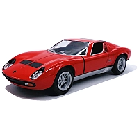 Машинка металева Kinsmart KT5390W 1:34 1971 Lamborghini Miura P400 SV інерційна, двері відчиняються / Червоний