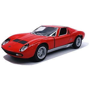Машинка металева Kinsmart KT5390W 1:34 1971 Lamborghini Miura P400 SV інерційна, двері відчиняються / Червоний