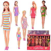 Лялька Defa Lucy Сучасна дівчина в різнокольоровій сукні 29см 8258