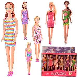 Кукла Defa Lucy Модная девушка в ярком платье 29см, модель 8258