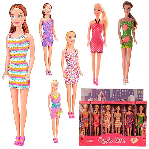 Лялька Defa Lucy Сучасна дівчина у яскравій сукні, 29 см