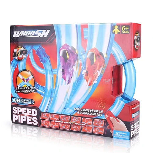 Трубопровідний автотрек на радіокеруванні Whoosh Speed Pipes 1802 із перехрестям на 2 машинки