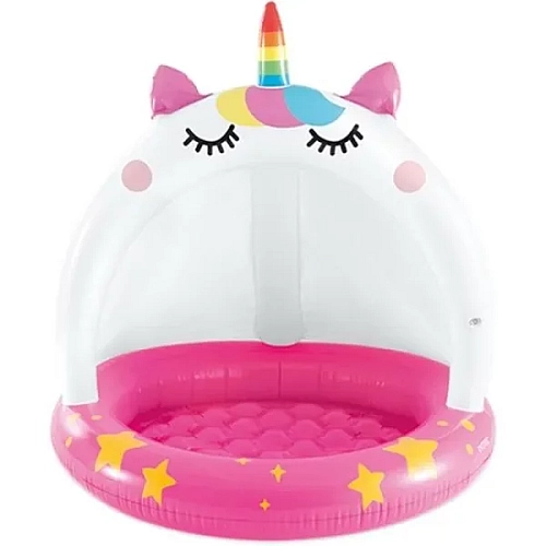 Дитячий басейн Intex 58438 "Єдиноріг", 102×102 см, 45 л, від 2 років