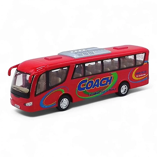 Металлическая машинка Kinsmart Автобус Coach красный инерционный (KS 7101 W Red)