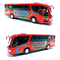 Металлическая машинка Kinsmart Автобус Coach красный инерционный (KS 7101 W Red)