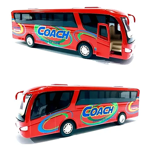 Металлическая машинка Kinsmart Автобус Coach красный инерционный (KS 7101 W Red)