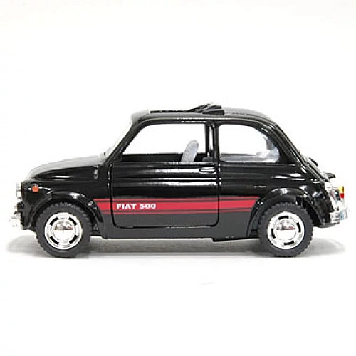 Машинка металева Kinsmart 1:24 Fiat 500 1957 інерційна, двері відчиняються, чорна, KT5004W