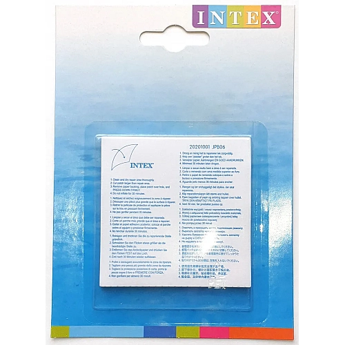 Ремонтний комплект Intex 49см²: Самоклеючі латки, 6шт (59631NP)
