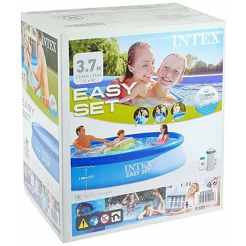 Басейн Intex 28132 NP 366×76 см з фільтр-насосом, обʼєм 5621 л