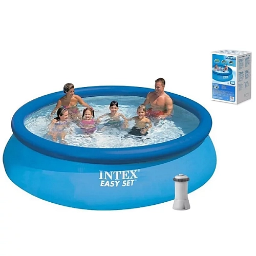 Басейн Intex 28132 NP 366×76 см з фільтр-насосом, обʼєм 5621 л