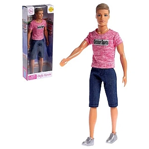 Кукла Defa Kevin 30 см, парень в розовой футболке (8372).