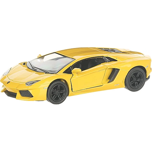 Машинка Kinsmart 1:38 Lamborghini Aventador LP 700-4 металева інерційна (Жовтий) KT5355W