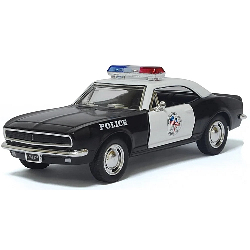 Машинка металева Kinsmart KT5341WP 1:37 1967 Chevrolet Camaro Z/28 Police інерційна, двері відчиняються / Поліція