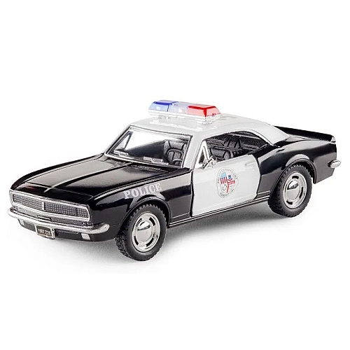 Машинка металева Kinsmart KT5341WP 1:37 1967 Chevrolet Camaro Z/28 Police інерційна, двері відчиняються / Поліція