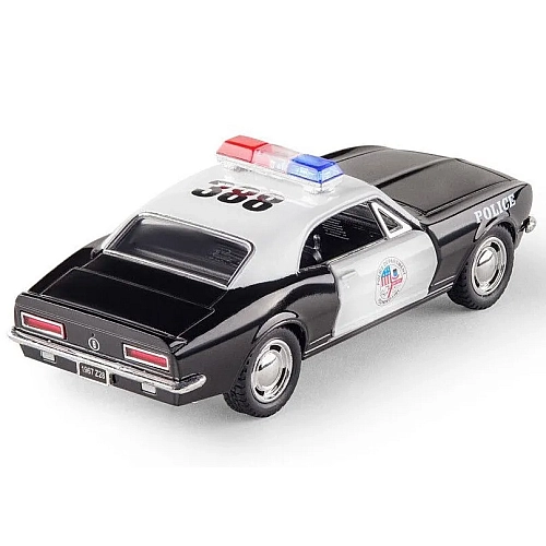 Машинка металева Kinsmart KT5341WP 1:37 1967 Chevrolet Camaro Z/28 Police інерційна, двері відчиняються / Поліція