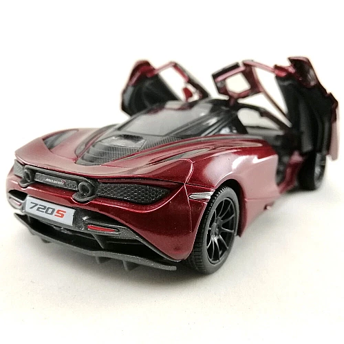 Машинка металева Kinsmart KT5403WG 1:36 McLaren MSO 720S інерційна, двері відчиняються / Червоний