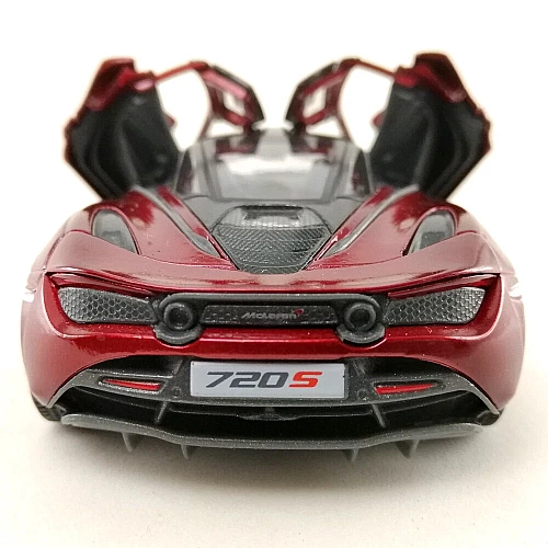 Машинка металева Kinsmart KT5403WG 1:36 McLaren MSO 720S інерційна, двері відчиняються / Червоний