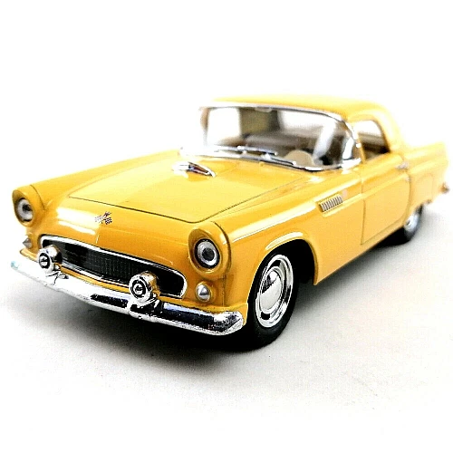 Машинка металева Kinsmart 1:36 1955 Ford Thunderbird KT5319W інерційна, двері відчиняються / Жовтий