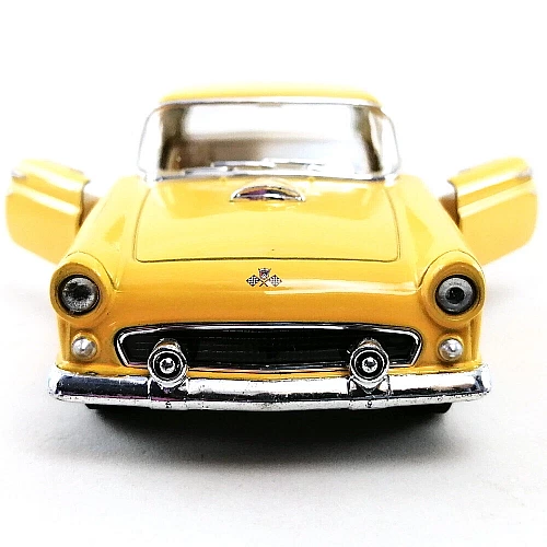Машинка металева Kinsmart 1:36 1955 Ford Thunderbird KT5319W інерційна, двері відчиняються / Жовтий