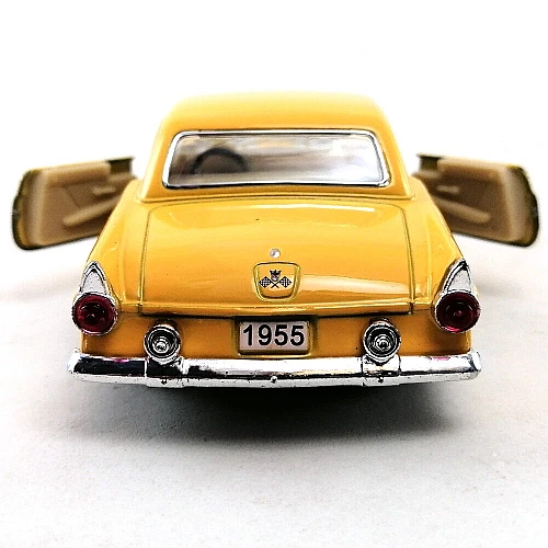 Машинка металева Kinsmart 1:36 1955 Ford Thunderbird KT5319W інерційна, двері відчиняються / Жовтий