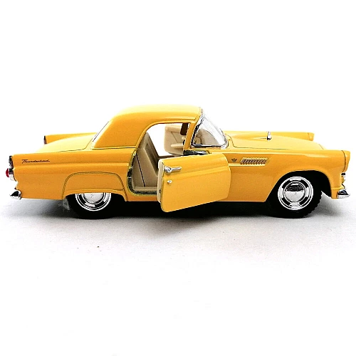 Машинка металева Kinsmart 1:36 1955 Ford Thunderbird KT5319W інерційна, двері відчиняються / Жовтий