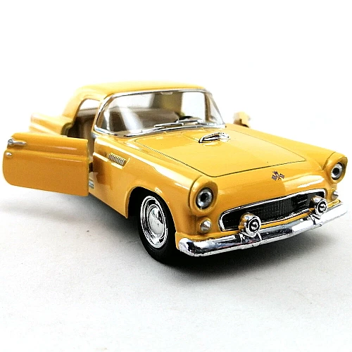 Машинка металева Kinsmart 1:36 1955 Ford Thunderbird KT5319W інерційна, двері відчиняються / Жовтий