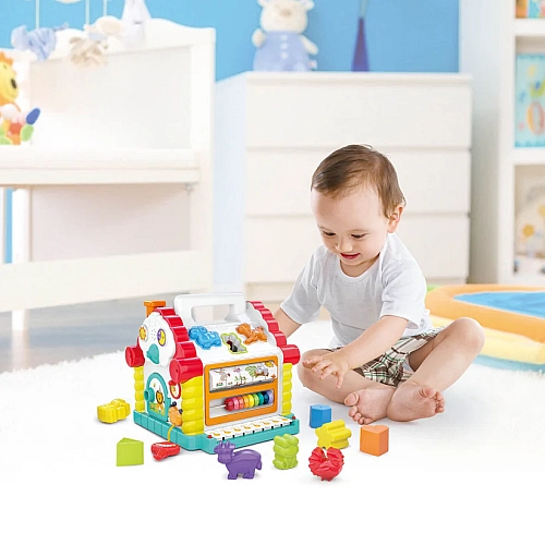 Розвиваючий Будинок Сортувальник Фігур з Музикою та Світлом HOLA 9196