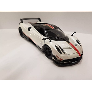 Машинка металева Kinsmart 1:38 2016 Pagani Huayra BC інерційна, двері відчиняються KT5400WF / Білий з принтом
