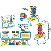 Розвиваючий дитячий ігровий столик 5в1 з веселим трампліном 6849