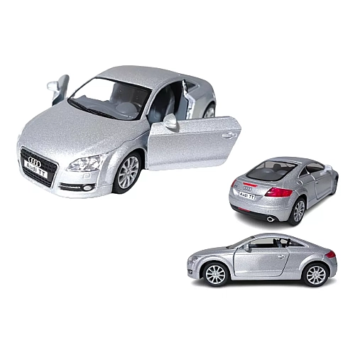 Машинка Kinsmart 2008 Audi TT Coupe 1:32, інерційна, металева, срібляста