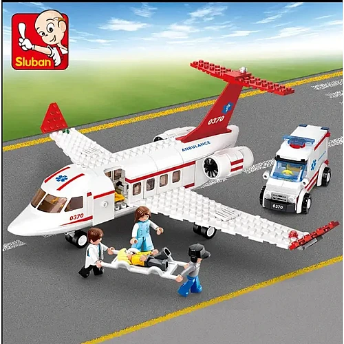 Конструктор Sluban Aviation M38-B0370 Медицинская авиация, 335 деталей