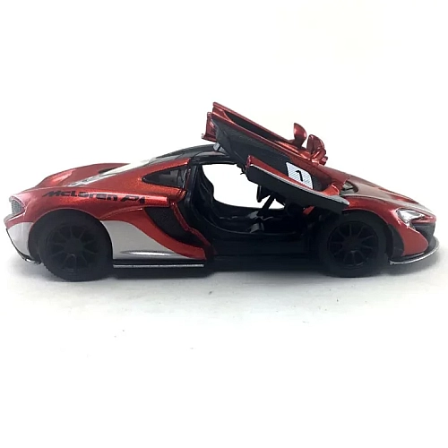 Машинка металева Kinsmart 1:36 McLaren P1 інерційна, KT5393WF Помаранчевий з принтом