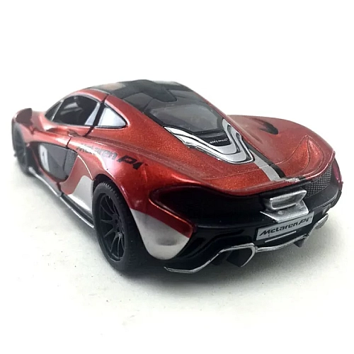 Машинка металева Kinsmart 1:36 McLaren P1 інерційна, KT5393WF Помаранчевий з принтом