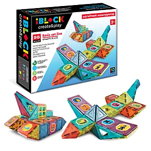 Конструктор iBlock Магнітний 98 деталей (PL-921-247)