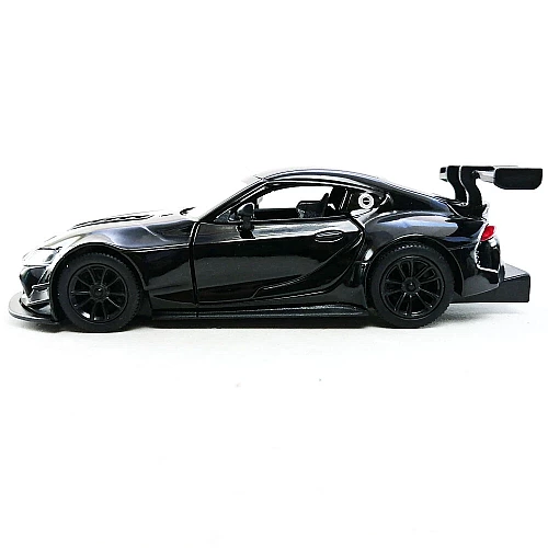 Машинка металева Kinsmart 1:36 Toyota GR Supra Racing Concept KT5421W інерційна, двері відчиняються / Чорний