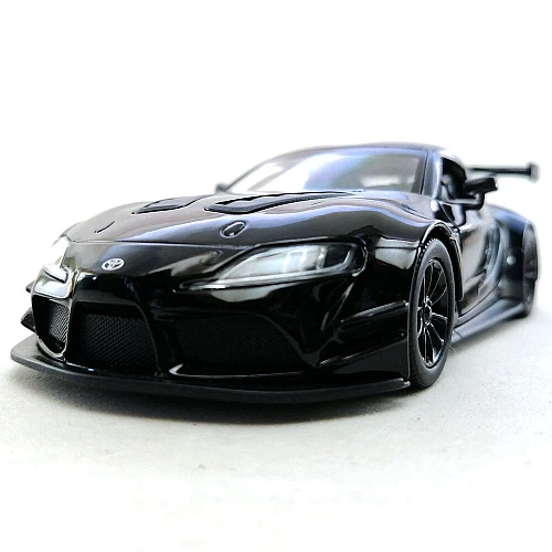 Машинка металева Kinsmart 1:36 Toyota GR Supra Racing Concept KT5421W інерційна, двері відчиняються / Чорний