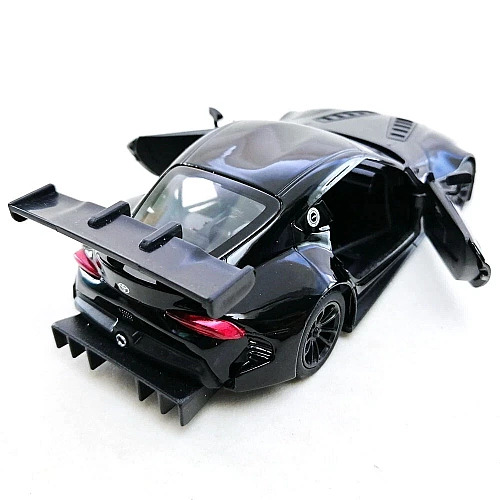 Машинка металева Kinsmart 1:36 Toyota GR Supra Racing Concept KT5421W інерційна, двері відчиняються / Чорний