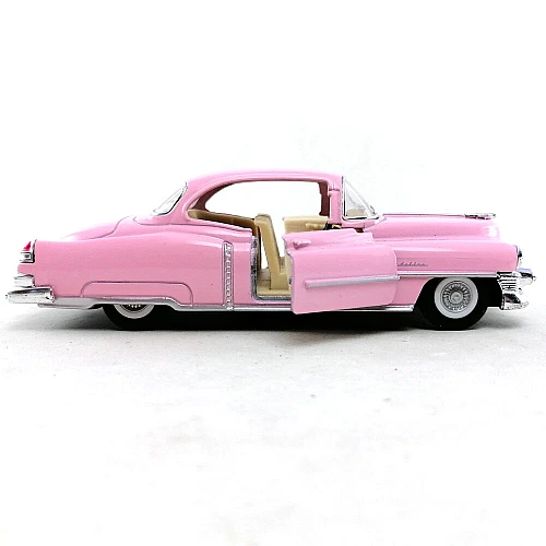 Металева машинка Kinsmart 1953 Cadillac Series 62 Coupe 1:43 (KT5339W) колір Рожевий