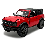 Машинка металева Kinsmart 1:34 2022 Ford Bronco (Hard Top) KT5438WB інерційна, двері відчиняються / колір Червоний